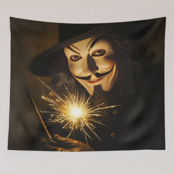 Item preview, Guy Fawkes with sparkler designed and sold by effervescence.