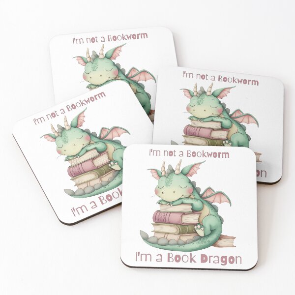 Item preview, Im not a bookworm, i'm a book dragon designed and sold by QuirkyLands.