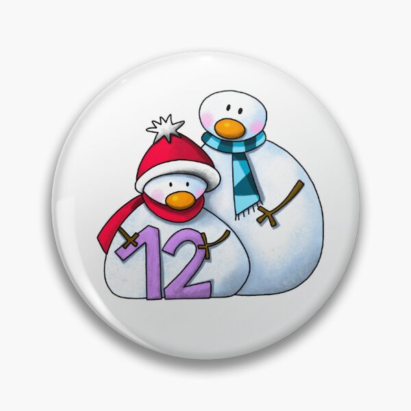 Item preview, Snowman - Number 12 - Advent Calendar  designed and sold by laureH.