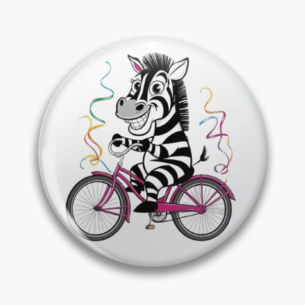 Item preview, Cute zebra on a bicycle  designed and sold by Culmika.