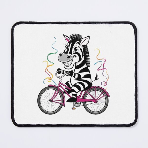 Item preview, Cute zebra on a bicycle designed and sold by Culmika.