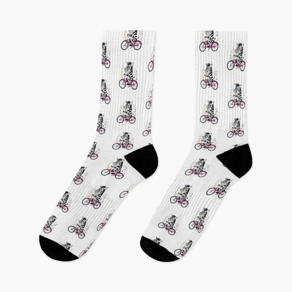 Item preview, Cute zebra on a bicycle  designed and sold by Culmika.