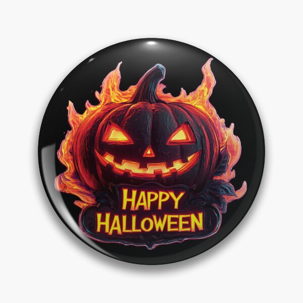Artikelvorschau, Fröhliches Halloween, Kürbis in Flammen 3 entworfen und verkauft von Designed-By-KC.