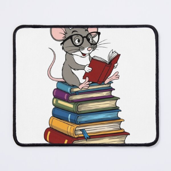 Item preview, Back to school mouse reading books designed and sold by Culmika.