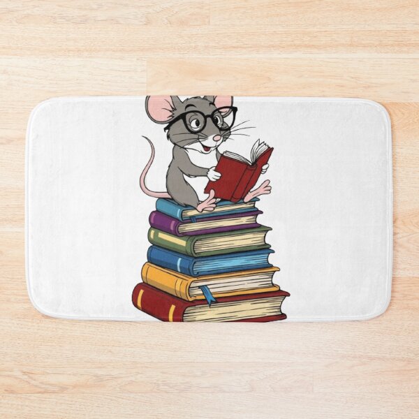 Item preview, Back to school mouse reading books designed and sold by Culmika.