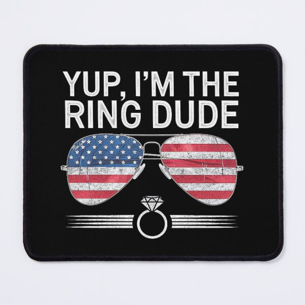Item preview, Yup, I’m the Ring Dude - Funny Wedding Patriotic Sunglasses for Cool Ring Bearer, Groom, Best Man, USA Pride Gift for Family Events and American Weddings designed and sold by love3617.