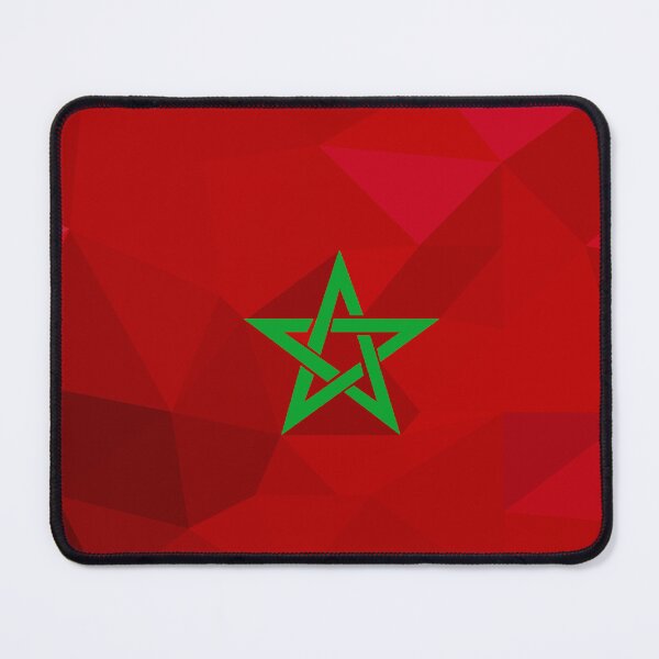 Item preview, Morocco Flag Geometric Art – Bold and Symbolic Design designed and sold by OrangePoly.
