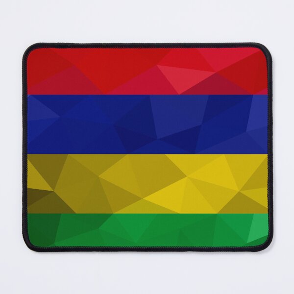 Item preview, Mauritius Flag Geometric Design – Bold and Colorful Art designed and sold by OrangePoly.