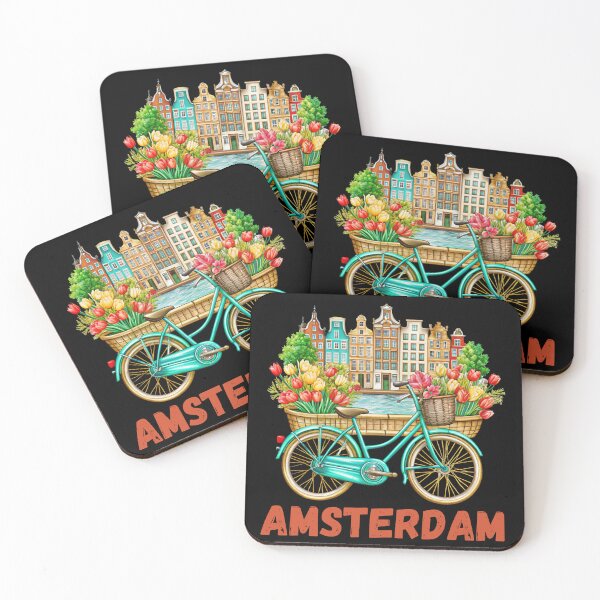 Item preview, Cycling Delight in Amsterdam – City and Freedom designed and sold by Colorful-Garden.