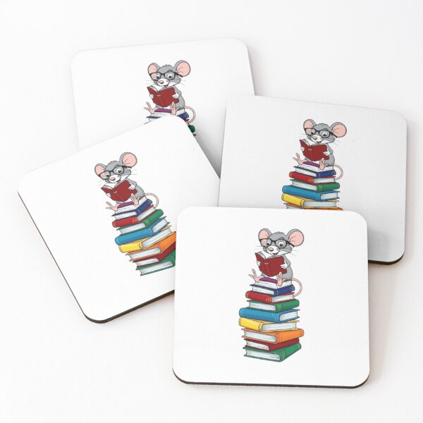 Item preview, Back to school mouse reading books designed and sold by Culmika.