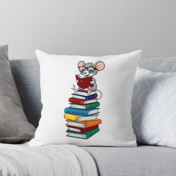 Item preview, Back to school mouse reading books designed and sold by Culmika.
