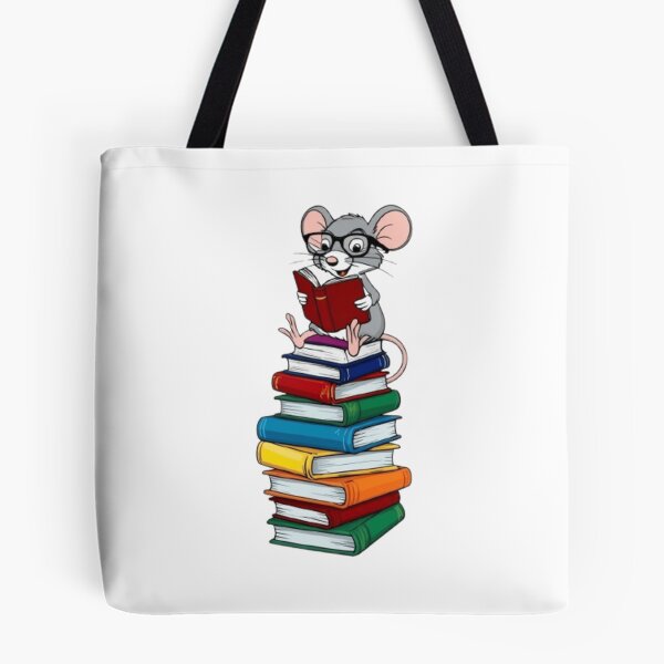 Item preview, Back to school mouse reading books designed and sold by Culmika.