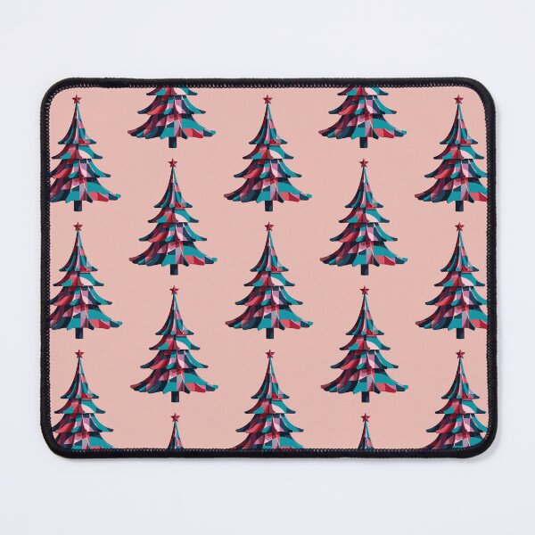 Item preview, Mid-Century Pink Kitsch Op Art Christmas Tree Cut Out designed and sold by taiche.