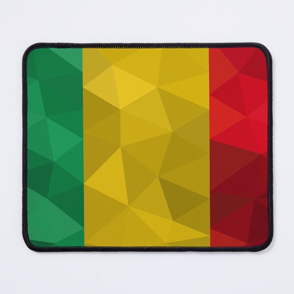 Item preview, Mali Flag Geometric Design – Bold African Art designed and sold by OrangePoly.