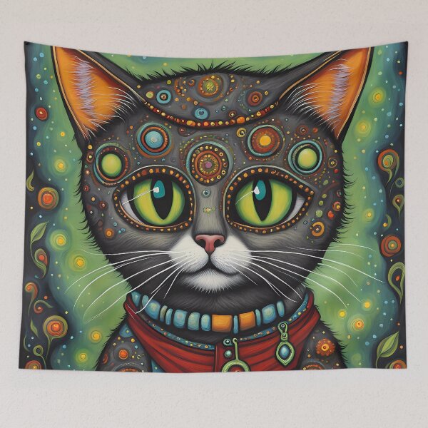 Item preview, Kitten dressed as a zombie for Halloween designed and sold by Colin Bentham.