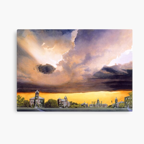 "Mizzou 1915" Watercolor Canvas Print