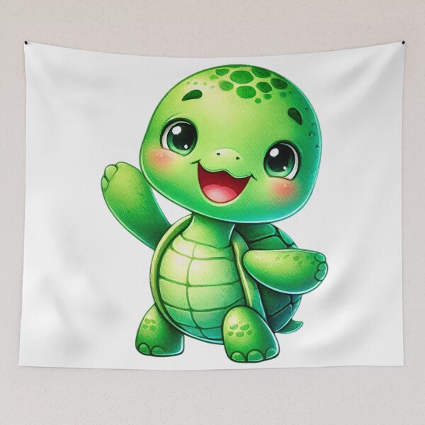 Item preview, Cute Happy Turtle Cartoon Character designed and sold by Little Care Studio.