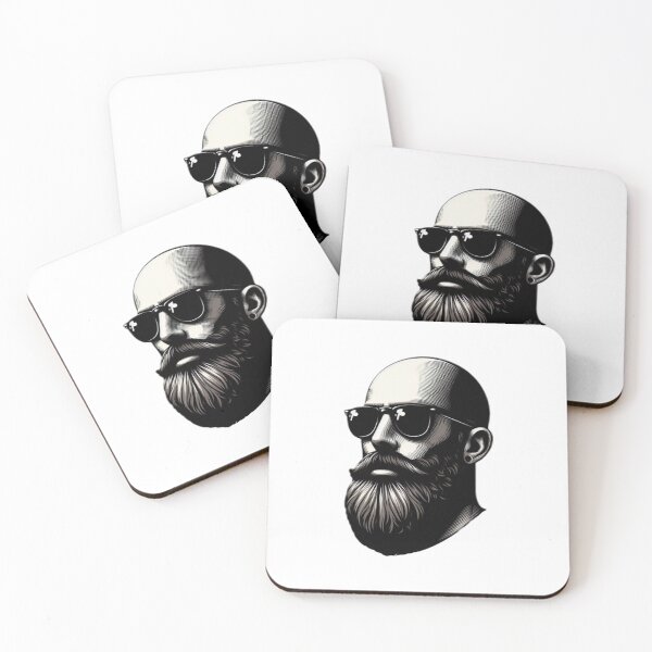 Item preview, Bald Man With Beard designed and sold by GeneralDaily.