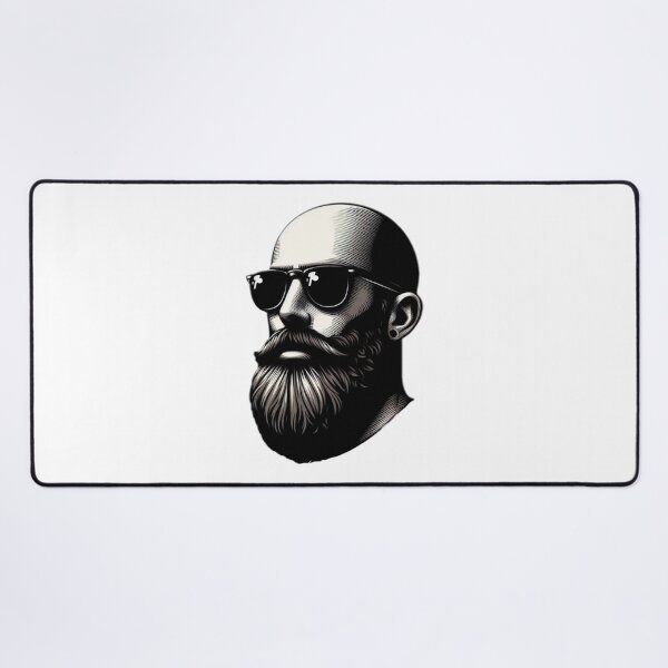 Item preview, Bald Man With Beard designed and sold by GeneralDaily.