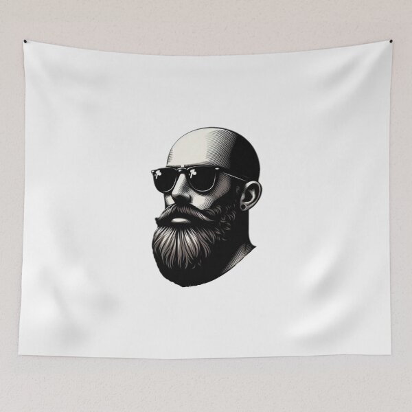 Item preview, Bald Man With Beard designed and sold by GeneralDaily.