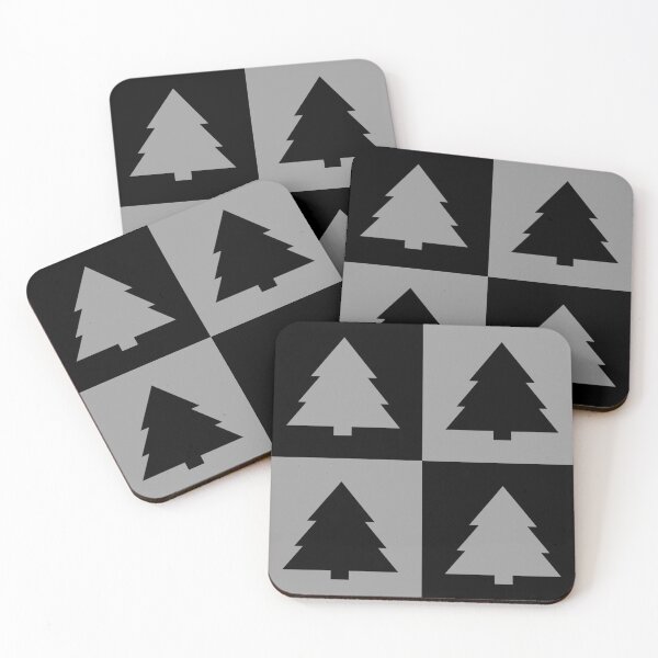 Item preview, Goth Christmas trees pattern designed and sold by sasyall.