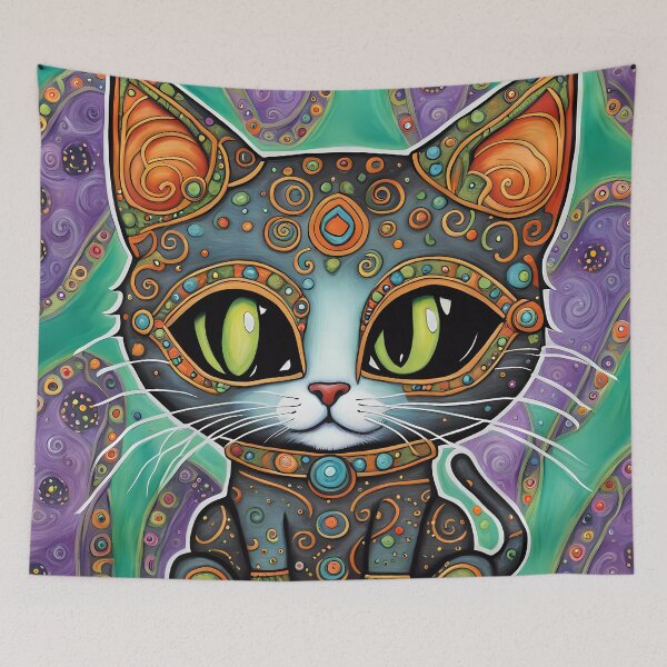 Item preview, Kitten dressed as a zombie for Halloween designed and sold by Colin Bentham.