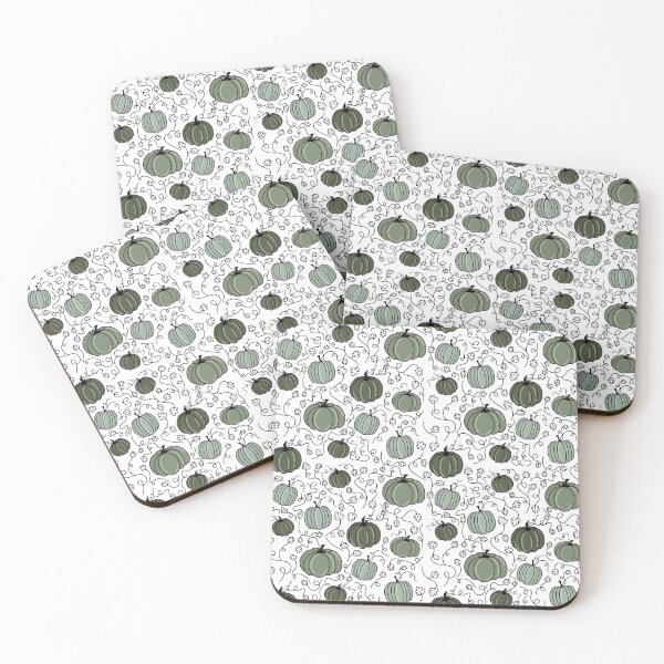 Item preview, Green Pumpkin Seamless Pattern designed and sold by miuumiuu.