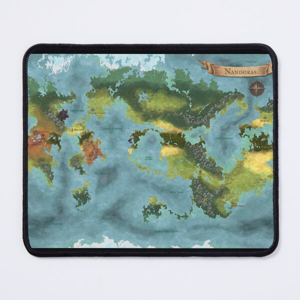 Item preview, Nandoras: World Map Biomes Topology designed and sold by TalesOfNandoras.