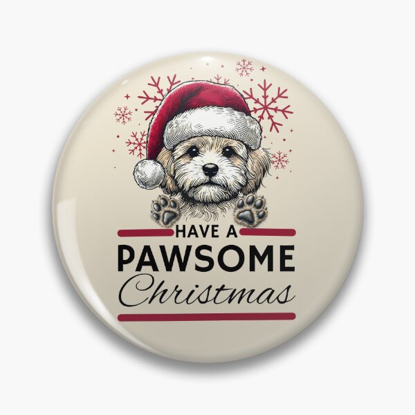 Item preview, Maltipoo Christmas Mug Have A Pawsome Christimas designed and sold by The Art of Kkatarynka.