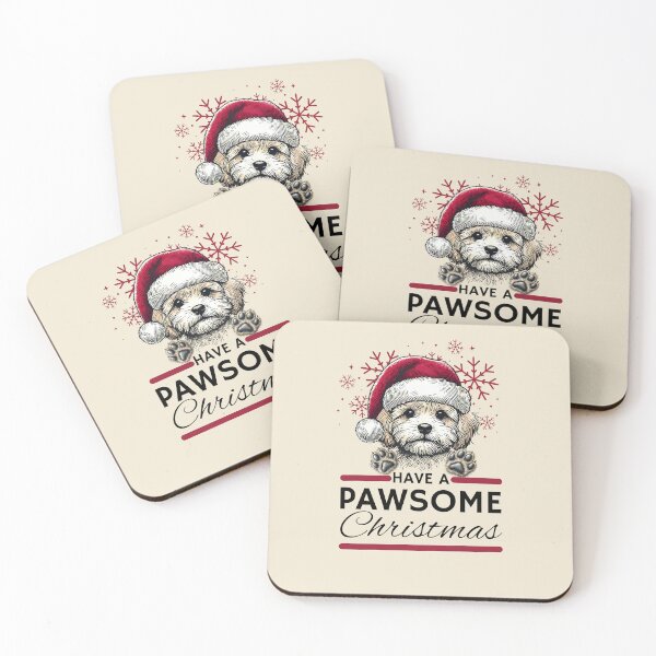 Item preview, Maltipoo Christmas Mug Have A Pawsome Christimas designed and sold by The Art of Kkatarynka.