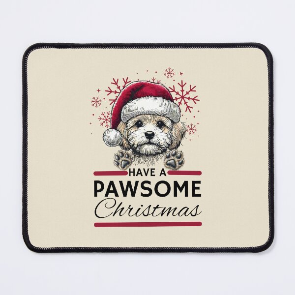 Item preview, Maltipoo Christmas Mug Have A Pawsome Christimas designed and sold by The Art of Kkatarynka.