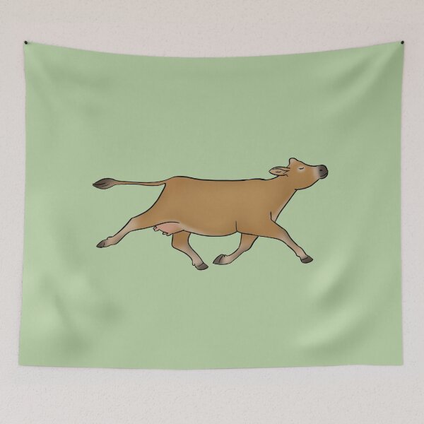 Item preview, Running Jersey cow designed and sold by Milanicole.