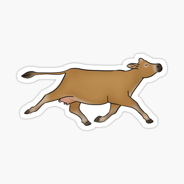 Item preview, Running Jersey cow designed and sold by Milanicole.