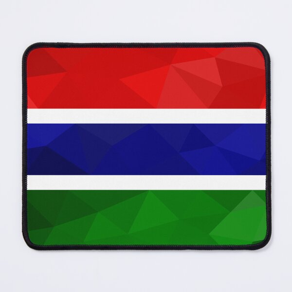Item preview, Gambia Flag Geometric Art – Bold and Colorful Design designed and sold by OrangePoly.