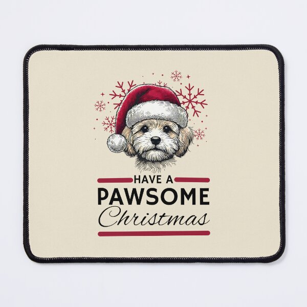 Item preview, Maltipoo Christmas Mug Have A Pawsome Christimas designed and sold by The Art of Kkatarynka.