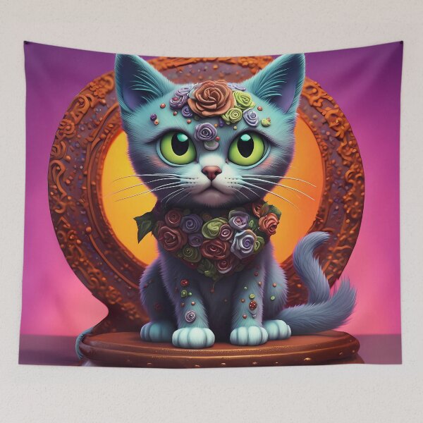 Item preview, Kitten dressed as a zombie for Halloween designed and sold by Colin Bentham.