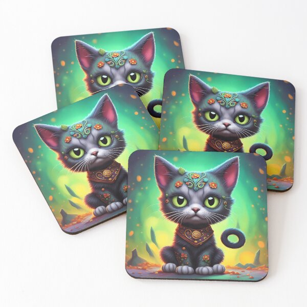 Item preview, Kitten dressed as a zombie for Halloween designed and sold by Colin Bentham.