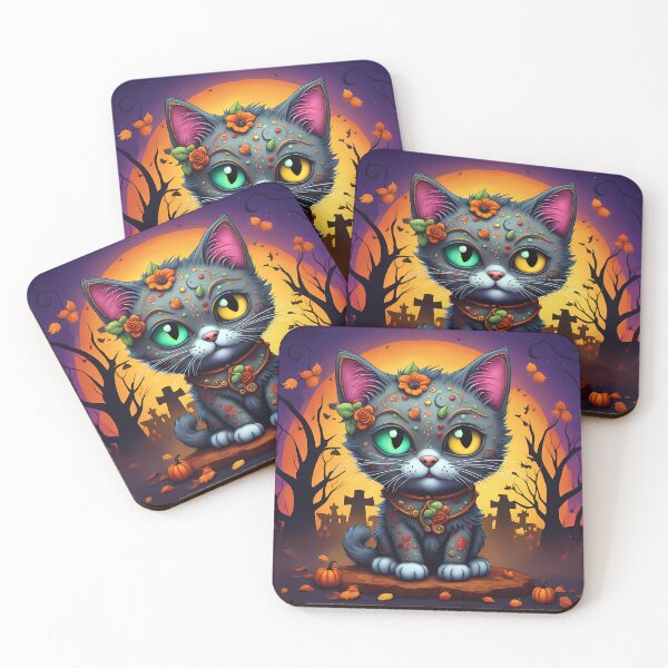 Item preview, Kitten dressed as a zombie for Halloween designed and sold by Colin Bentham.
