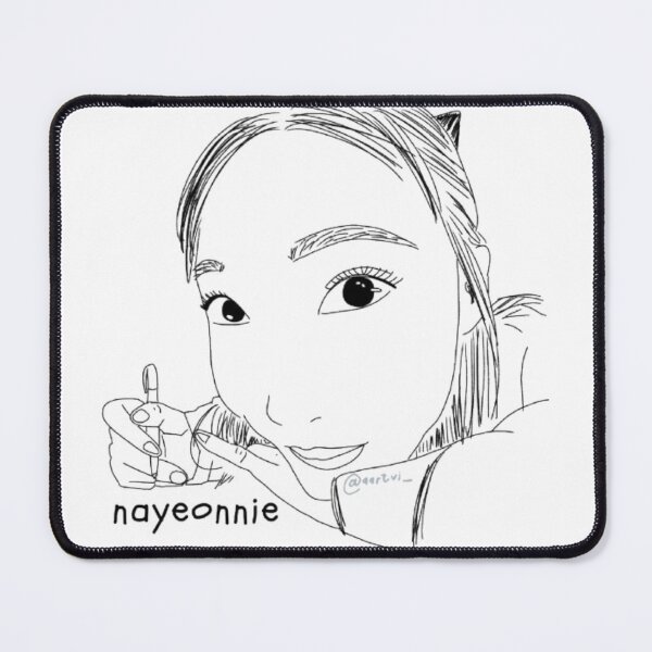 Artikelvorschau, Ich bin Nayeon – Schwarzes Lineart mit Namen entworfen und verkauft von itsaiaaa.