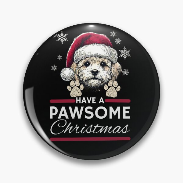 Item preview, Maltipoo Christmas  Have A Pawsome Christimas designed and sold by The Art of Kkatarynka.
