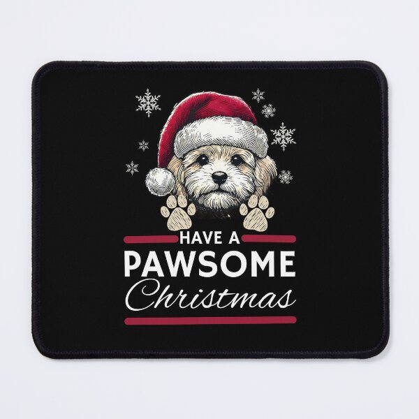 Item preview, Maltipoo Christmas Have A Pawsome Christimas designed and sold by The Art of Kkatarynka.