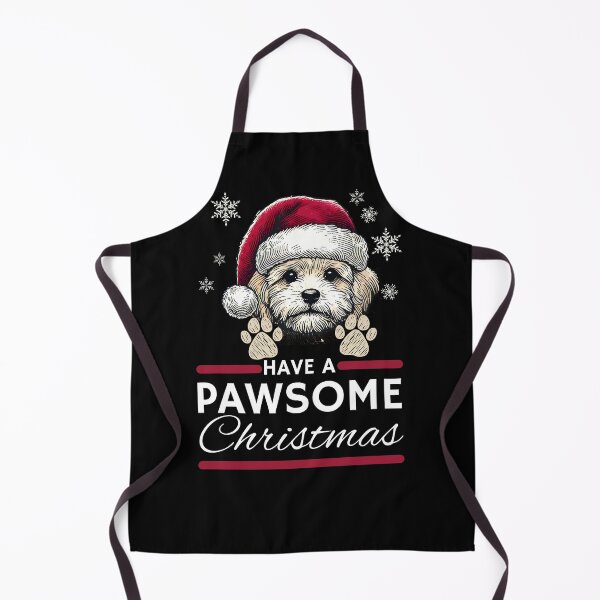 Item preview, Maltipoo Christmas  Have A Pawsome Christimas designed and sold by The Art of Kkatarynka.