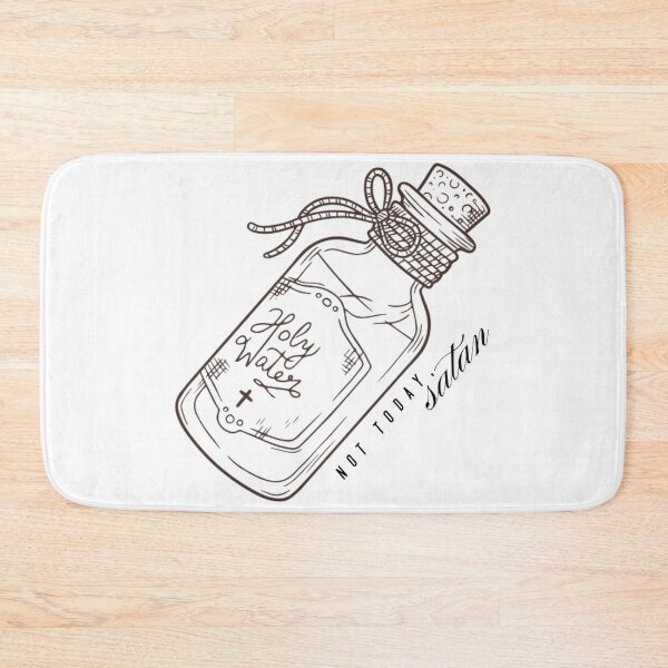 Item preview, Holy water Not Today, Satan black and white designed and sold by Dominika Farkašová.