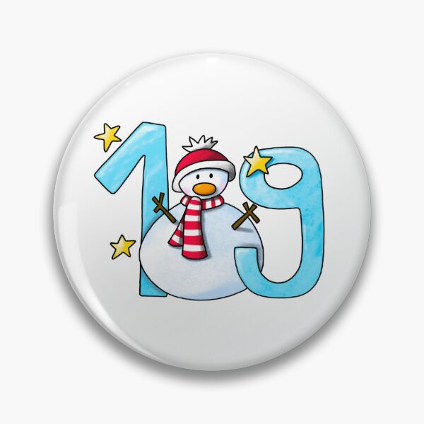 Item preview, Snowman - Number 19 - Advent Calendar  designed and sold by laureH.