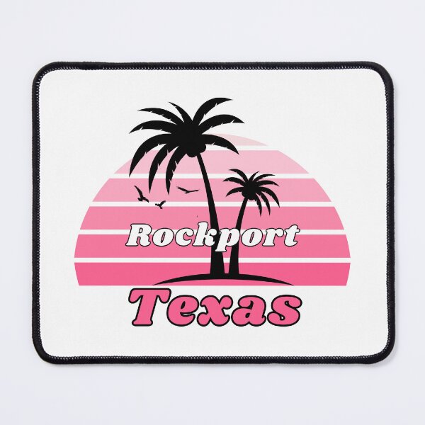 Item preview, Retro Cool Rockport Beach Texas Palm Tree at Sunset Souvenirs designed and sold by karmdaf.