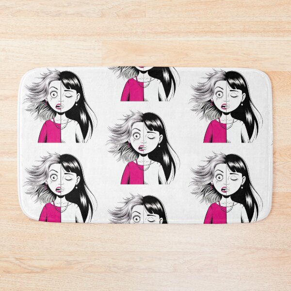 Item preview, Two faces sportswomen women calm and angry pink designed and sold by Newhyperion.