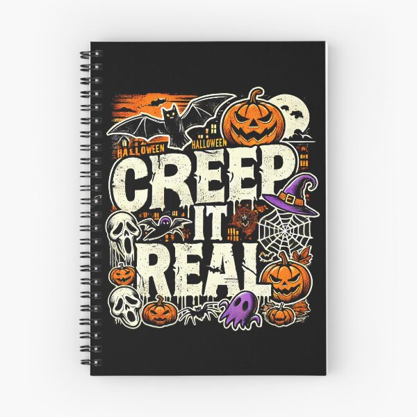 Item preview, Creap it Real, Spooky Funny Halloween saying designed and sold by Logiamerch.