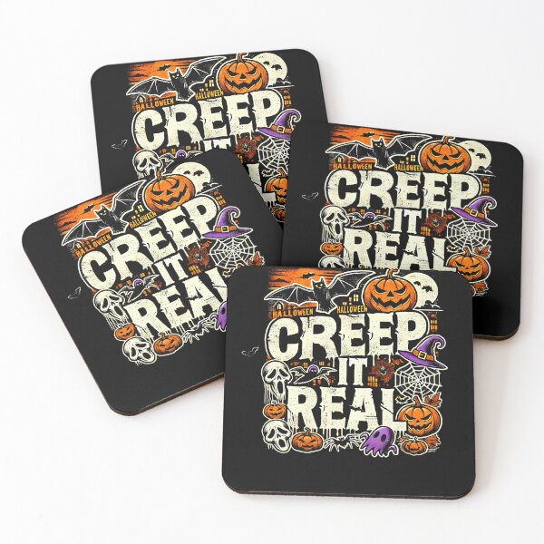 Item preview, Creap it Real, Spooky Funny Halloween saying designed and sold by Logiamerch.