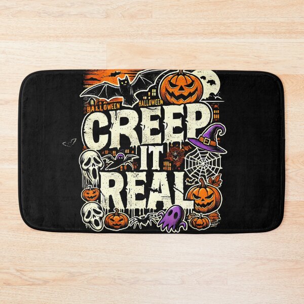 Item preview, Creap it Real, Spooky Funny Halloween saying designed and sold by Logiamerch.