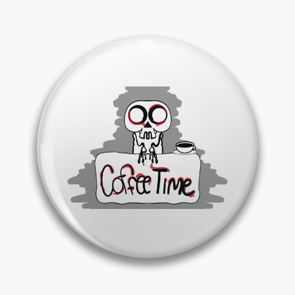 Item preview, Cartoon Halloween skeleton with coffee designed and sold by nongsao4.